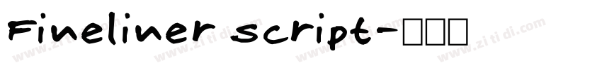 Fineliner Script字体转换